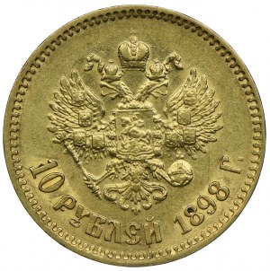 Russia, Nicholas II, 10 rubles 1898 АГ, St. Petersburg