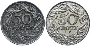 Second Republic set, 50 pennies 1938 (2pc).