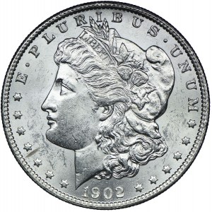 USA, 1 dolar 1902 Morgan, O/Nowy Orlean