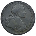 Stanisław August Poniatowski, trojak 1766, popiersie króla w zbroi, moneta koronna