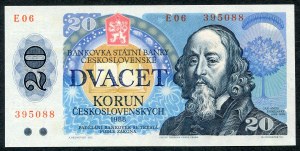 Czechosłowacja, 20 koron 1988