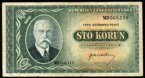 Czechosłowacja, 100 koron (1945)