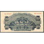 Czechosłowacja, 20 koron 1944 SPECIMEN