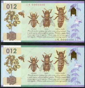 Set of banknotes, PWPW, Honeybee 012