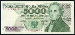 5,000 PLN 1988 - CS -.