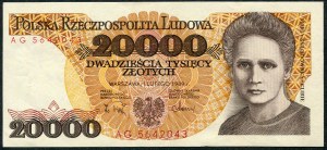 20.000 złotych 1989 - AG -