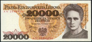 20,000 zl 1989 - AN -.