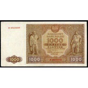 1,000 zloty 1946 - M -.