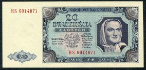 20 złotych 1948 - HS -