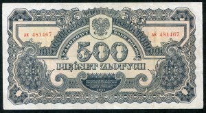 500 zloty 1944 ...owym - AK -.