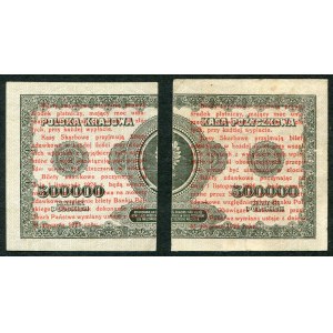 Zestaw banknotów, 1 grosz 1924, lewa i prawa strona (2szt.)