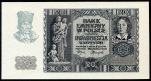 20 zloty 1940 without series number