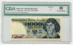 1.000 PLN 1975 - BA - GDA 65 EPQ