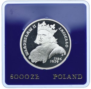 5.000 zl 1989, Władysław II Jagiełło