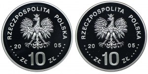 10 gold 2005, Stanislaw August Poniatowski (2pc).