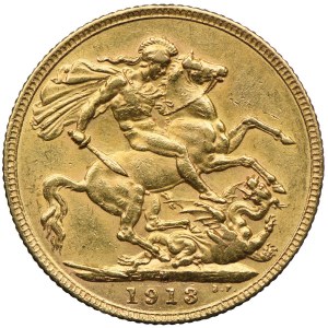 Australia, George V, 1 sovereign 1913 M, Melbourne
