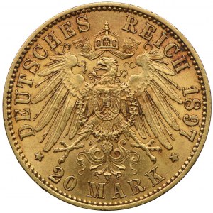 Niemcy, Wilhelm II, 20 marek 1897 A, Berlin