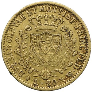 Italy, Kingdom of Sardinia, Charles Felix, 20 lira 1827 L, Turin