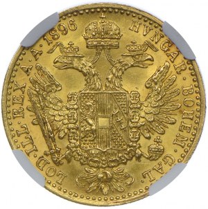 Austria, Franz Joseph I, ducat 1896, Vienna, NGC MS62