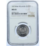 1 złoty 1977, NGC MS65
