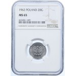 20 groszy 1962, NGC MS65