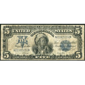 USA, $5 1899, Elliott and White