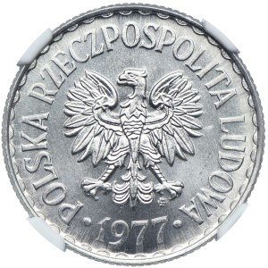 1 złoty 1977, NGC MS66