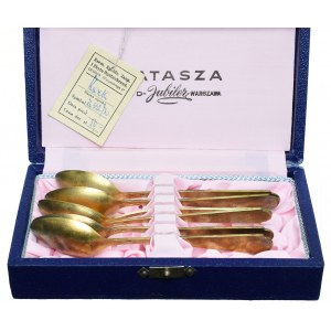 Set of spoons - silver gilt (6pcs)
