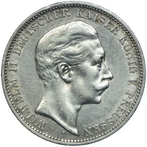Germany, Prussia, Wilhelm II, 3 marks 1909 A, Berlin