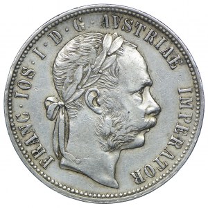 Austria, Franz Joseph I, 1 florin 1876