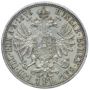 Austria, Franz Joseph I, 1 florin 1876, Vienna