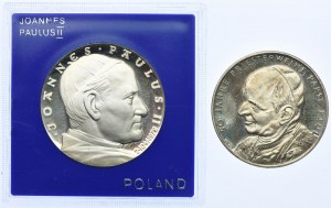 Medal set, John Paul II (2pcs), silver