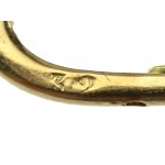 Gold earrings with diamonds and diamond rauts (6)