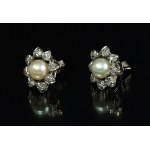 Kolczyki złote z perłami oraz diamentami (35)