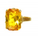 Bague en or avec topaze dorée (51)