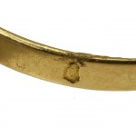 Pierścionek złoty z topazem złocistym (51)
