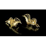Gold earrings with diamonds (112)