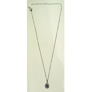 Collier en or avec saphir et diamants (114)