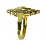 Gold ring with diamonds and rubies (82)