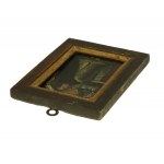 St. Jacek Odrowąż patron saint of Poland, 17th century, oil, copper plate (42)