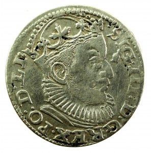 Zygmunt III Waza, Trojak 1589, Ryga - jedna lilia za GE (418)