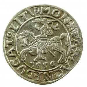 Zygmunt II August, Półgrosz 1556 Wilno, LI / LITV (313)