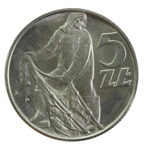 PRL, 5 złotych 1974, Rybak (513)