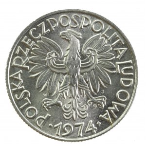 PRL, 5 złotych 1974, Rybak (513)