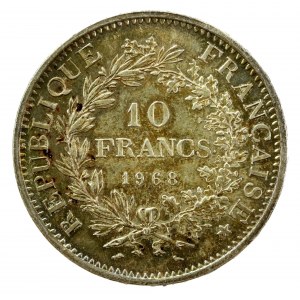 Francja, V Republika, 10 franków 1968 (545)