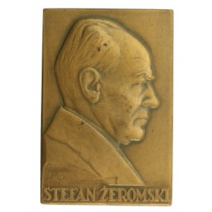 II RP, Plakieta [40x27], Mennica Państwowa w Warszawie, Stefan Żeromski (660)