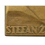 II RP, Plakieta [40x27], Mennica Państwowa w Warszawie, Stefan Żeromski (660)