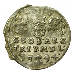 Zygmunt III Waza, Trojak 1594, Wilno - Iger nie notuje (820)