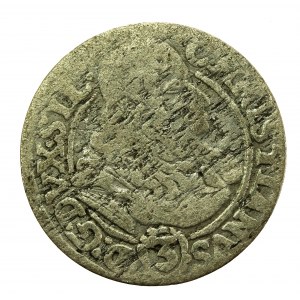 Śląsk, Krystian Wołowski, 3 Krajcary 1669 CB, Brzeg (848)