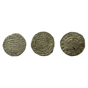 Węgry, zestaw 3 denarów 1553 -1604 KB (859)